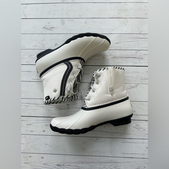 White Sperry Boots - Picture 1 of 9